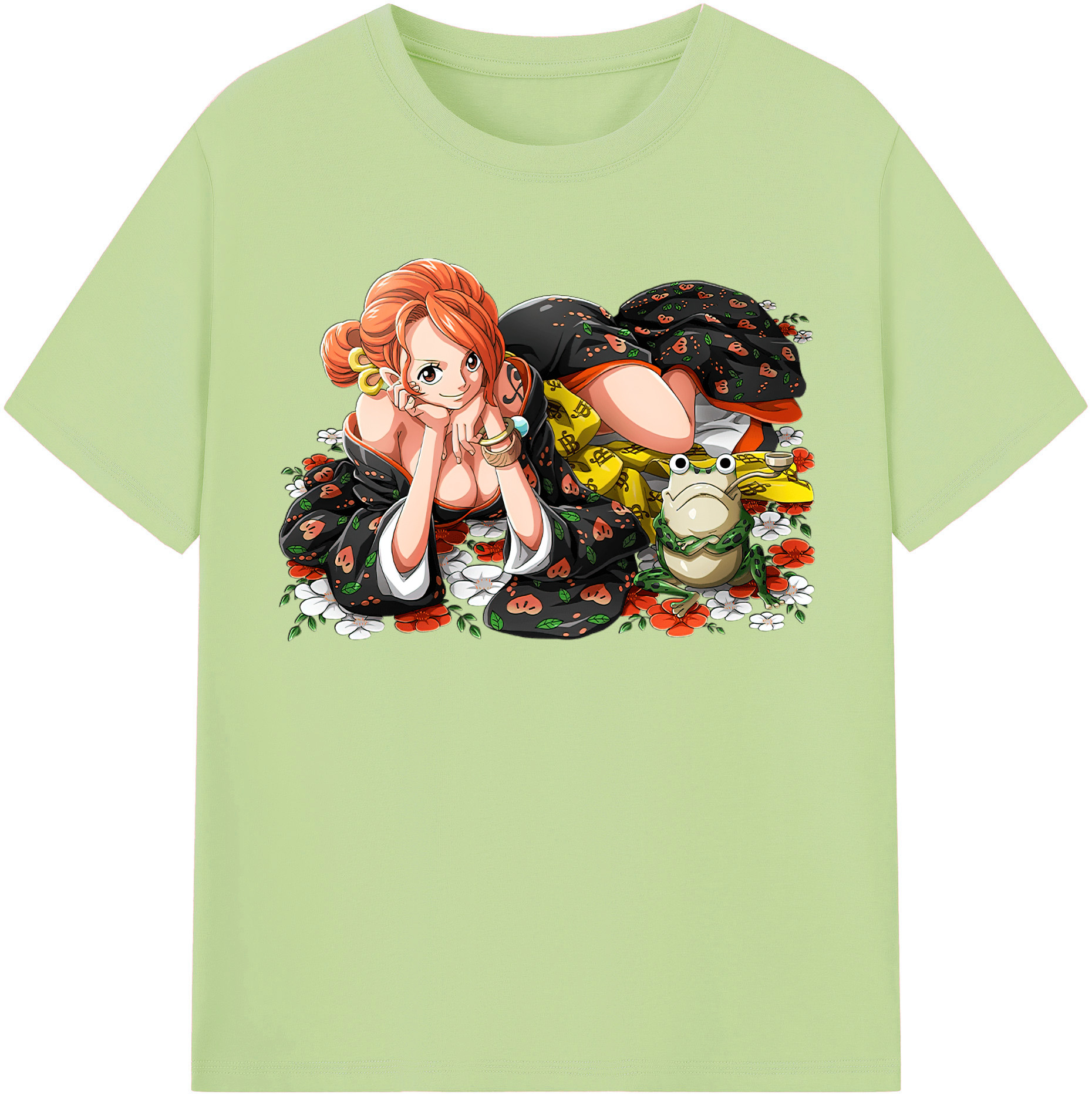 ワンピース ナミ ONE PIECE Nami 綿100％半袖Tシャツ（フロントプリント）